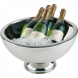 Champagnekoeler | RVS | Ø 44/25 cm x H 24 cm | 10.5 liter | Dubbelwandig | Hoogglans gepolijst